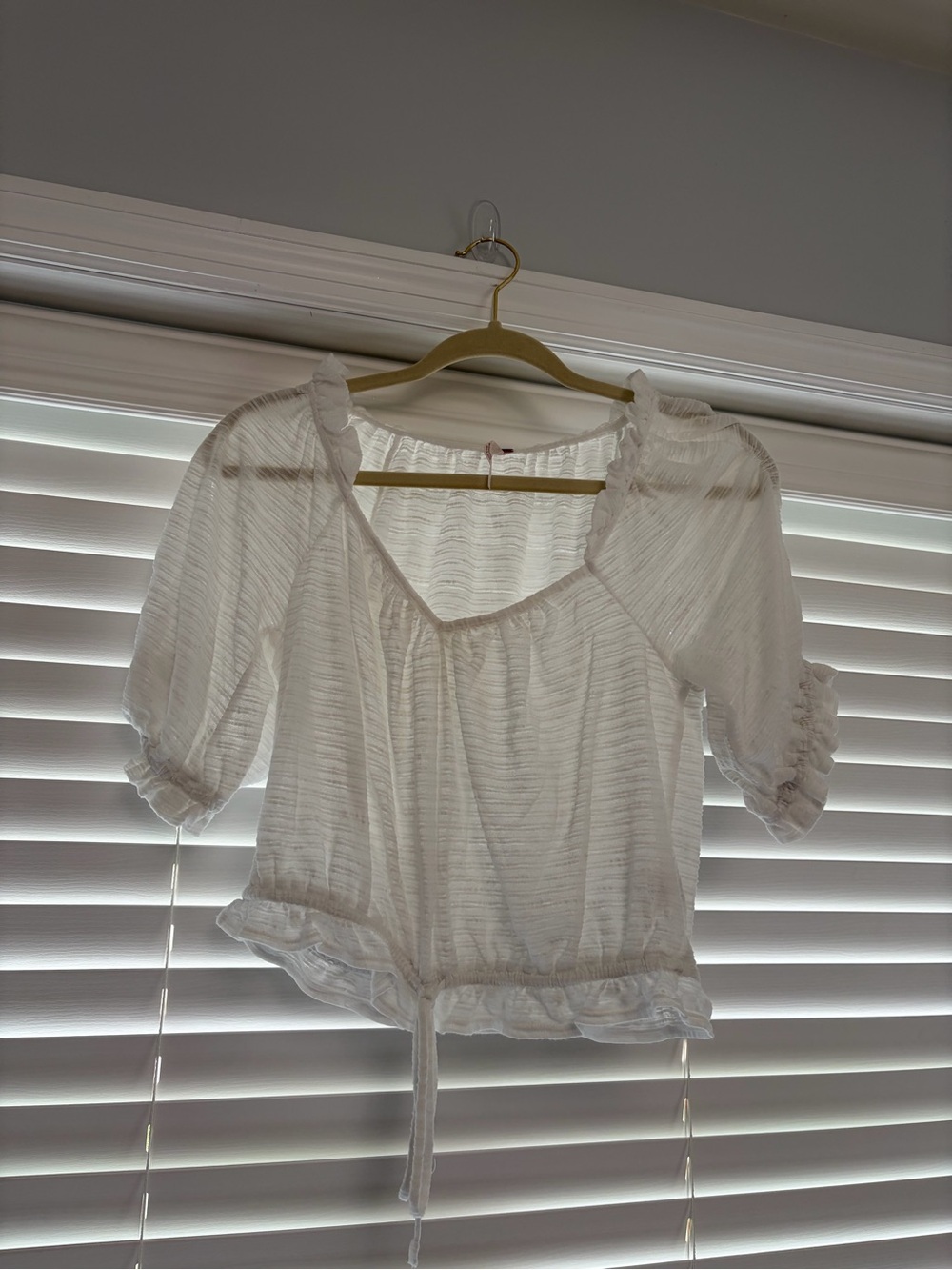Free People Lightweight Blouse with Tie Waist